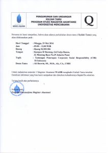 PENGUMUMAN DAN UNDANGAN KULIAH TAMU MAKSI